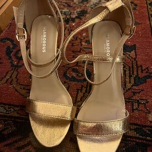 Glamorous Rose Gold Women's Sandals